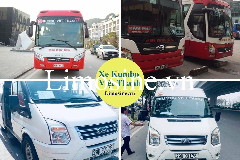 Xe Kumho Việt Thanh: Bến xe, giá vé, số điện thoại và lịch trình chi tiết