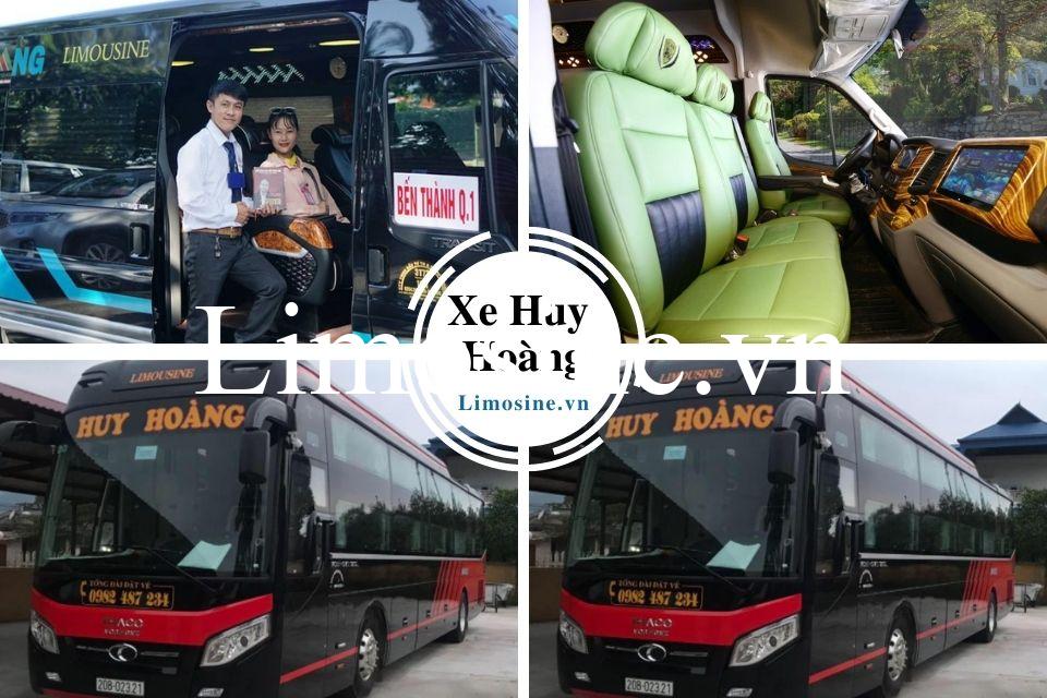 Nhà xe Huy Hoàng limousine: Số điện thoại đặt vé, bến xe và lịch trình