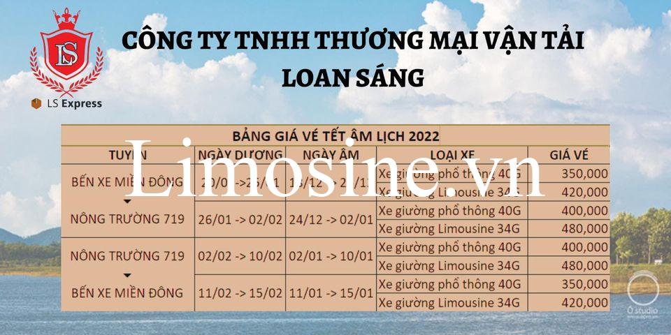 Nhà xe Loan Sáng - Địa chỉ văn phòng, số điện thoại đặt vé đi Đắk Lắk