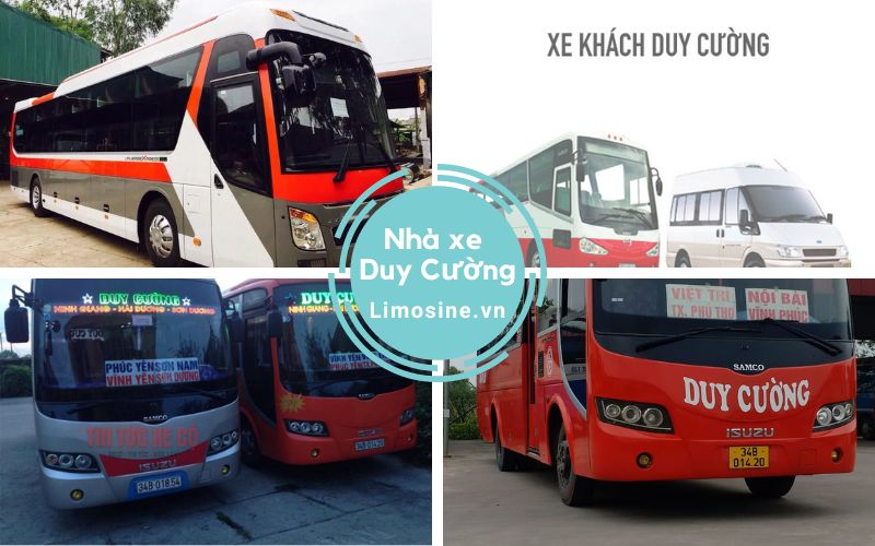 Nhà xe Duy Cường - Số điện thoại đặt vé Thanh Hóa Hải Dương Phú Thọ