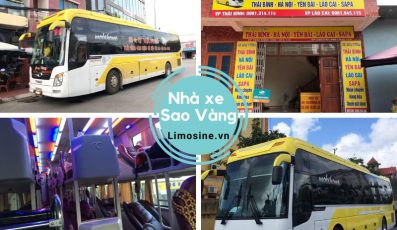 Nhà xe Sao Vàng - Bến xe, giá vé và số điện thoại đặt vé Sapa Thái Bình