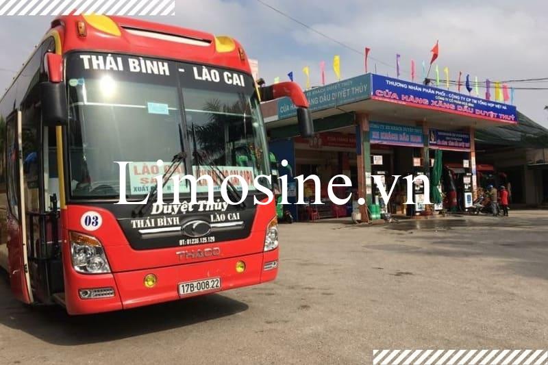 Top 6 Nhà xe Lào Cai Thái Bình đặt vé xe khách limousine giường nằm