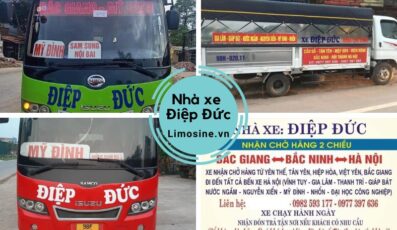 Nhà xe Điệp Đức - Bến xe và số điện thoại đặt vé Hà Nội đi Bắc Giang