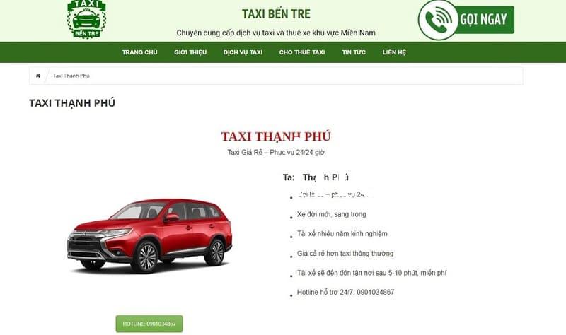 Top 22 Hãng taxi Bến Tre giá cước rẻ số điện thoại tổng đài 24/24