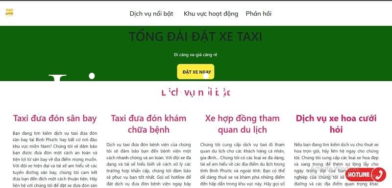 23 Hãng taxi Bình Phước taxi Đồng Xoài giá rẻ số điện thoại tổng đài