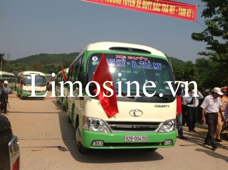 Tuyến xe bus xe buýt Tam Kỳ Trà My tần suất 45 phút chuyến