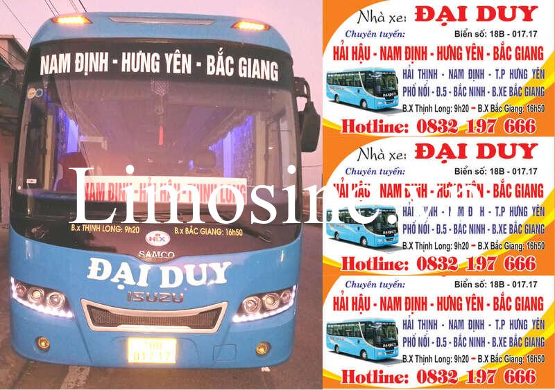 Top 2 Nhà xe Hải Hậu Bắc Giang xe khách Bắc Giang đi Hải Hậu