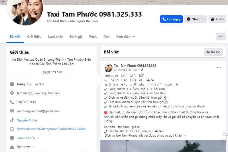 Top 13 Hãng taxi Tam Phước Đồng Nai số điện thoại tổng đài