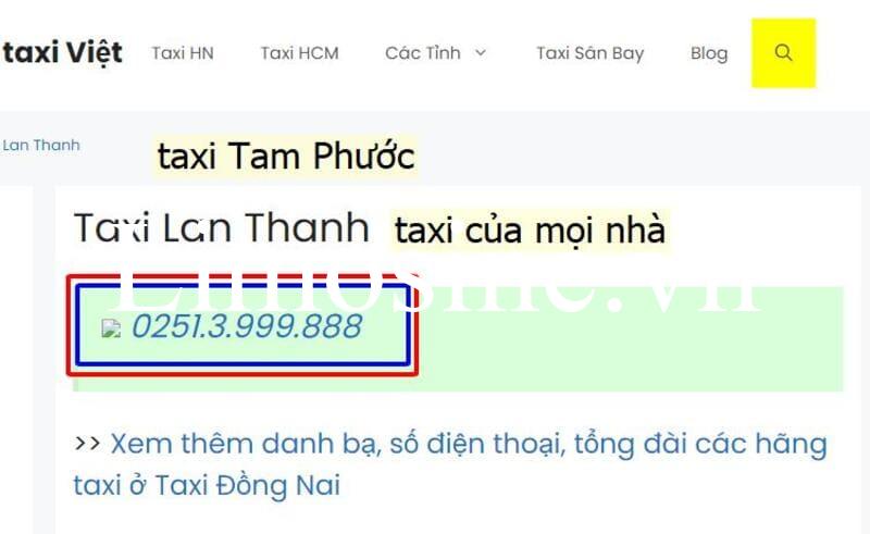 Top 13 Hãng taxi Tam Phước Đồng Nai số điện thoại tổng đài